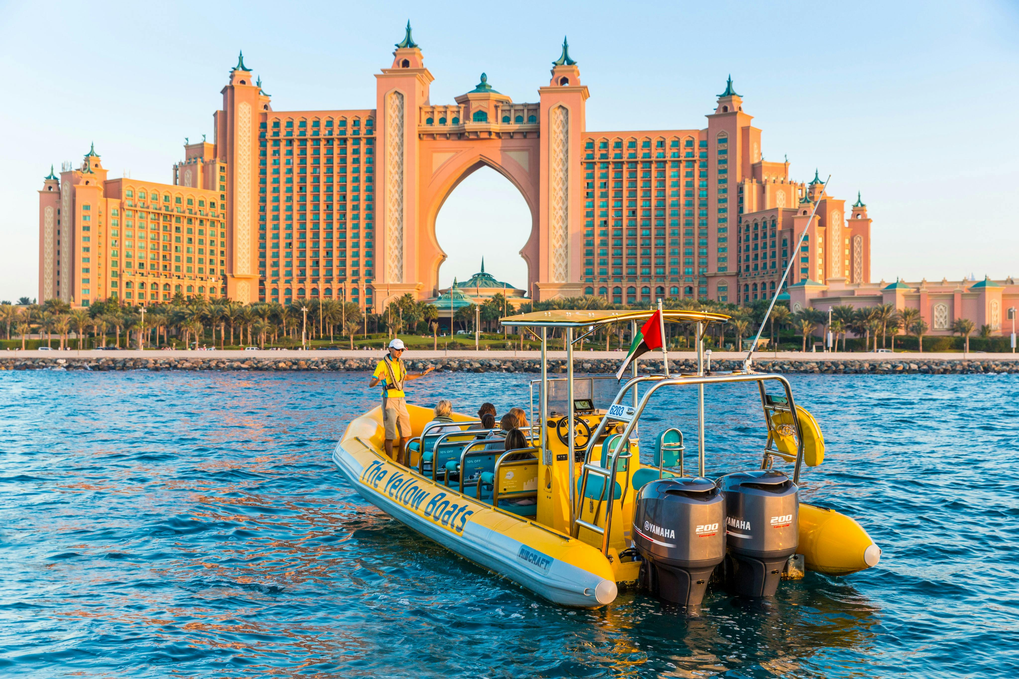 The Yellow Boats: 75-Min Atlantis Tour - Dubai Marina, Ain Dubai, Palm, Atlantis - Photo 1 of 6